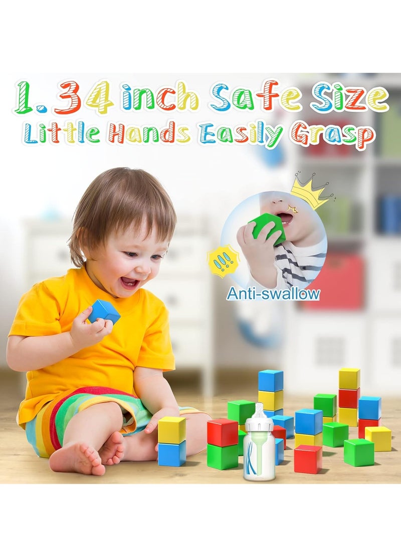 BABONA Magnetic Building Blocks, 2 Cm Small Magnetic Building Blocks, 3D Magnetic Cubes, Preschool Building Set, Sensory Montessori Toys for Children, Toddler Blocks for Boys and Girls - Image 3