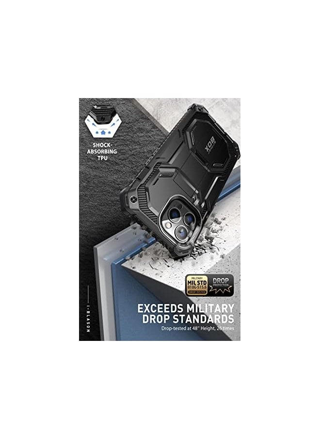 I-blason - Armorbox Designed for iPhone 14 Pro Max Case 6.7'', Full-Body Rugged Kickstand Holster Protective Bumper Case with Built-in Screen Protector - Image 1