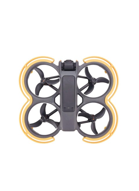Propeller Guard Protector for DJI Avata 2, Minimal Weight and Anti-Collision, Anti-Collision Protective Bumper Ring Impact Protectors，Protects Propellers During Takeoff and Landing (Yellow)