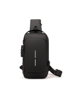 Generic Mens Fashion Chest Bag Multipurpose Lightweight Casual Splashproof Black. 
