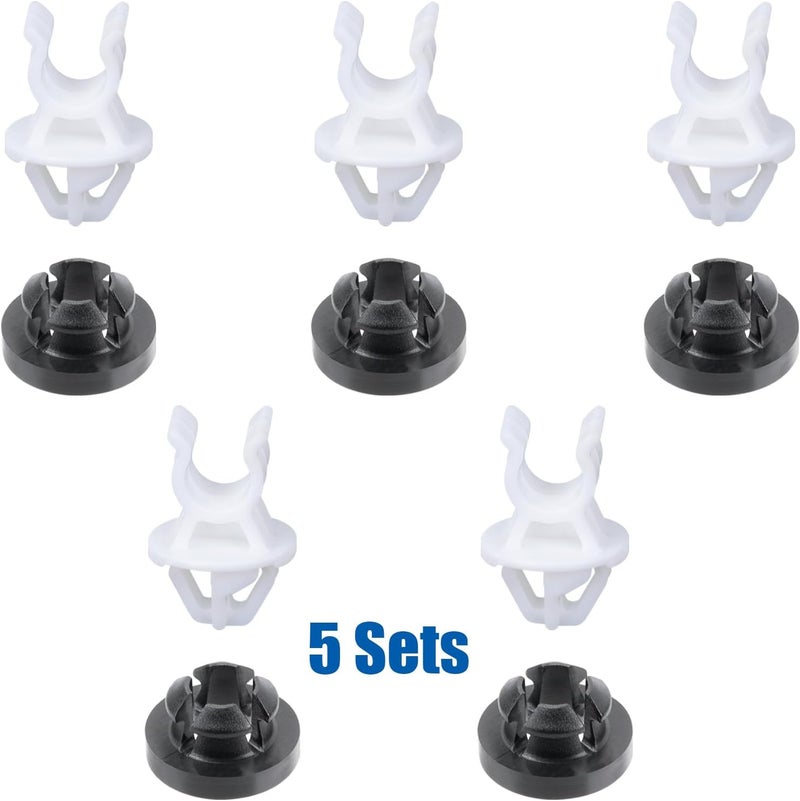 OAUTOO 10pcs Hood Prop Rod Holder Clip & Grommet Set - Image 4