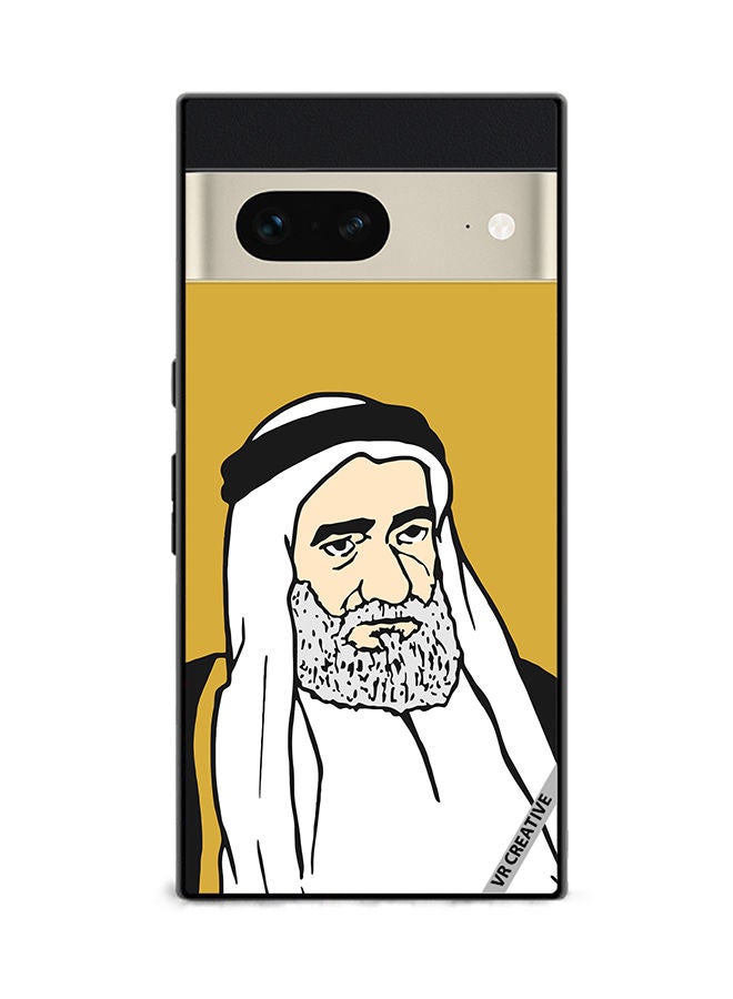 VR CREATIVE Protective Case Cover For Google Pixel 7 Sheikh Mohammed Bin Hamad Al Sharqi Design Multicolour - Image 1