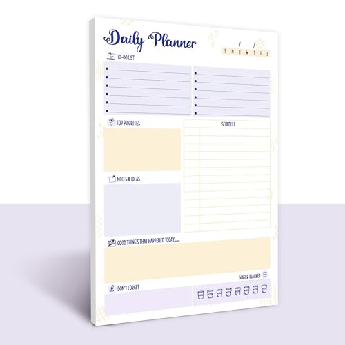 Doodle To Do List Notepad | Undated Daily Planner Pad with 50 Tear-Off Sheets | Hourly Schedule + Task Checklist | A5 Size | 90 GSM Paper | Office, Home & School Organizer - Image 5