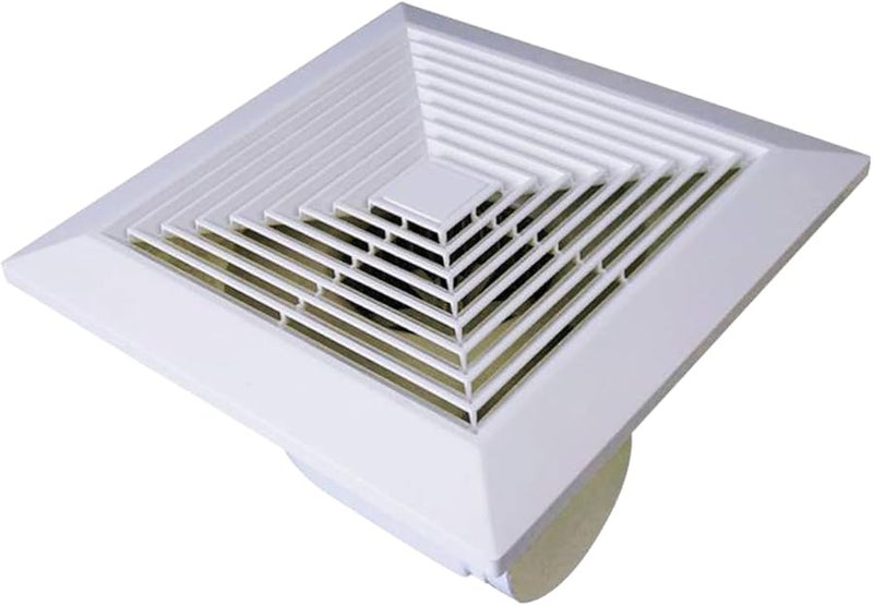 مروحة تهوية حمام بيضاء لسقف وجدار المطبخ والمرحاض بدون قطع تركيب تصميم سلس - Image 2