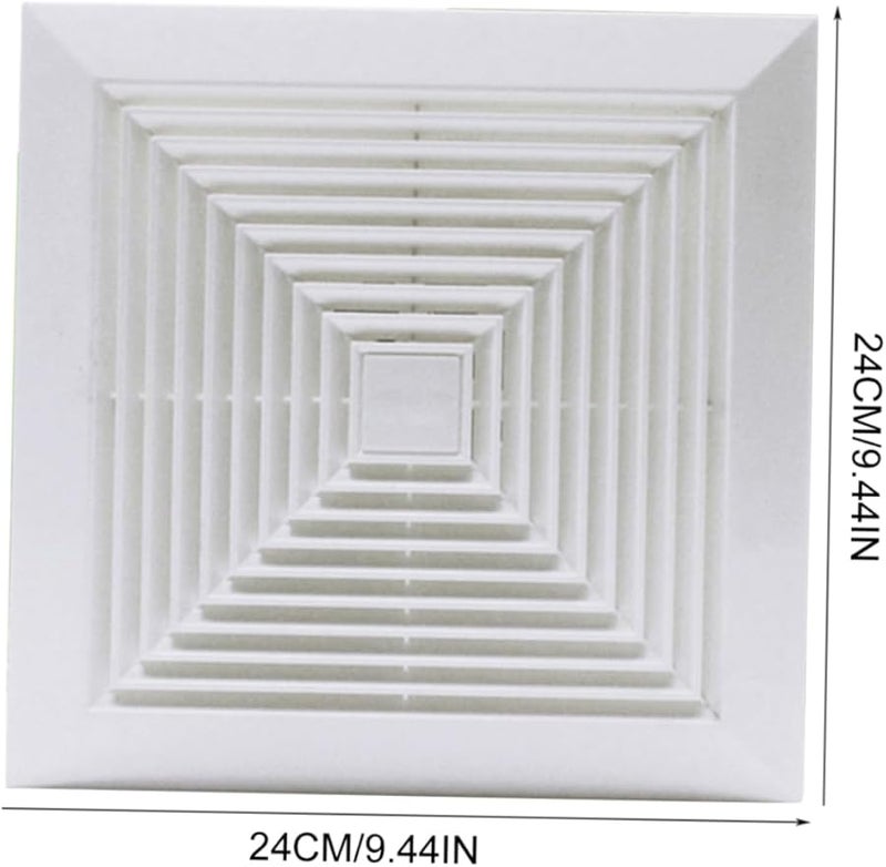 مروحة تهوية حمام بيضاء لسقف وجدار المطبخ والمرحاض بدون قطع تركيب تصميم سلس - Image 4