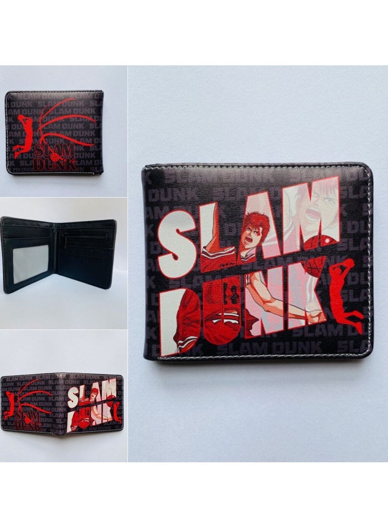 KUYING Slam Dunk, Student Card Bag, Leather Wallet 