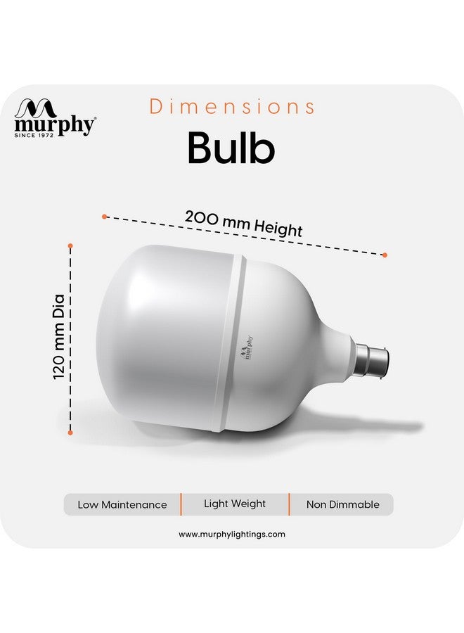 Murphy 40w B22 LED White Bulb, Pack of 2 - Image 4