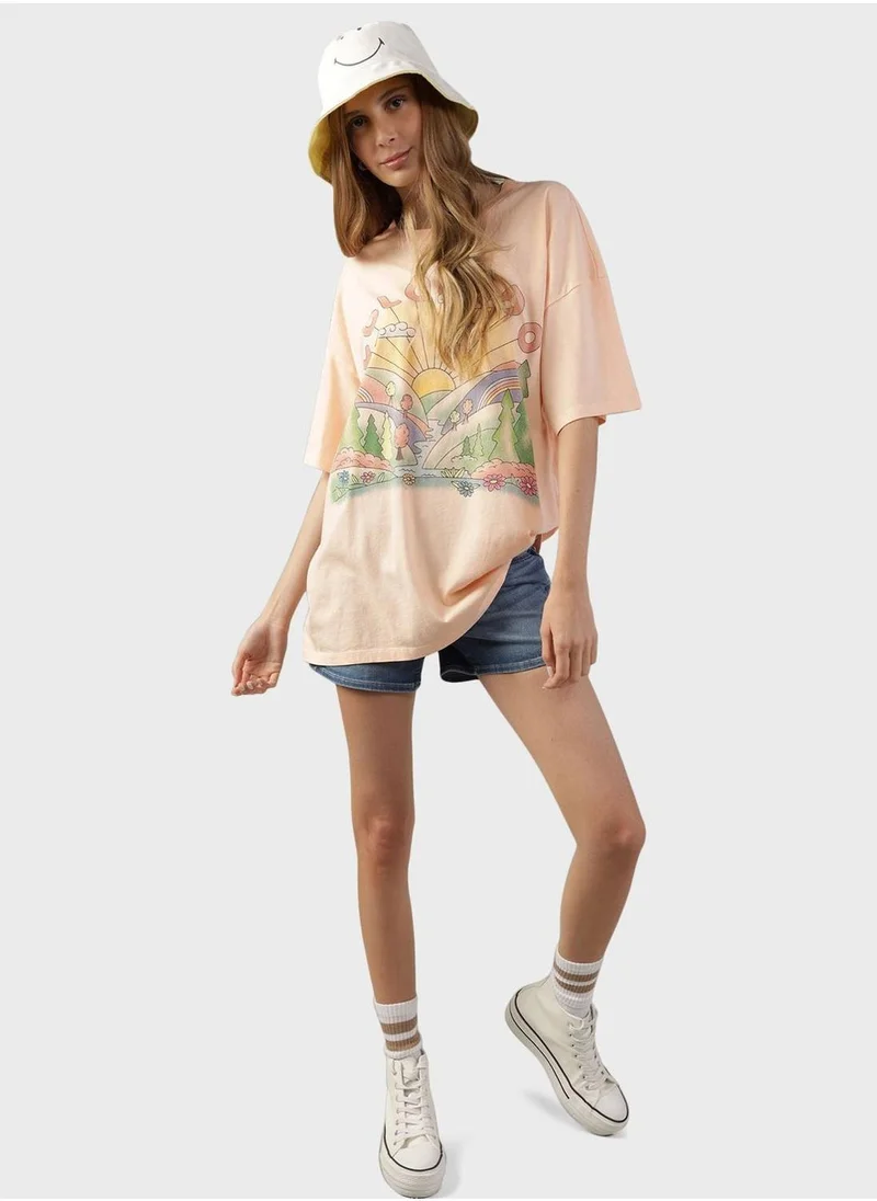 American Eagle Graphic Crew Neck T-Shirt