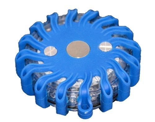 CISUNG RPF16LLM6 6EA 9-Functions Case Rechargeable Portable 16 LED Power Flare Power-Markers Roadside Emergency Magnetic - Blue - Image 3