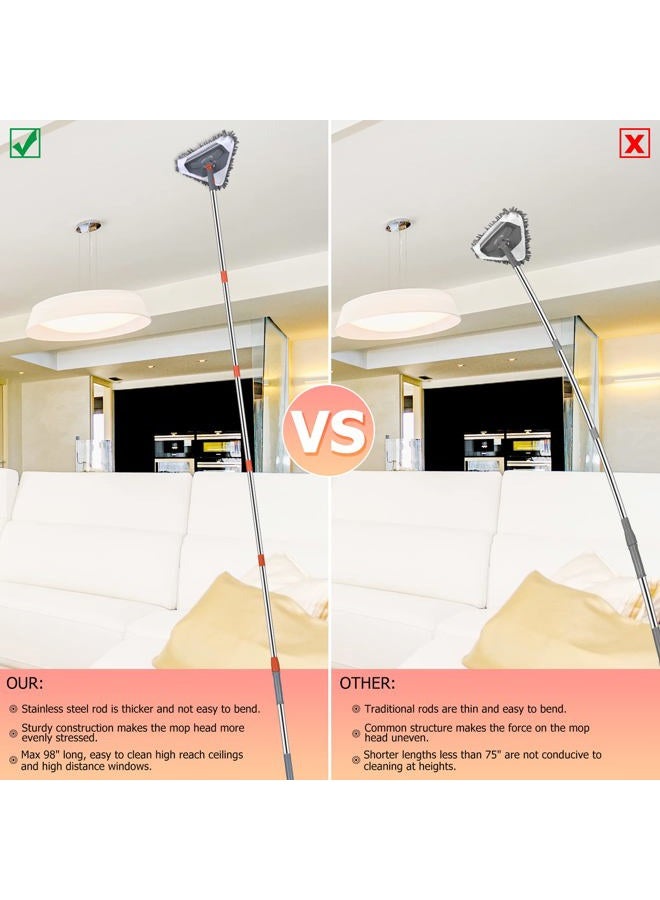 HoMerit Wall Cleaner, 85'' Wall Mop with Long Handle - Image 5