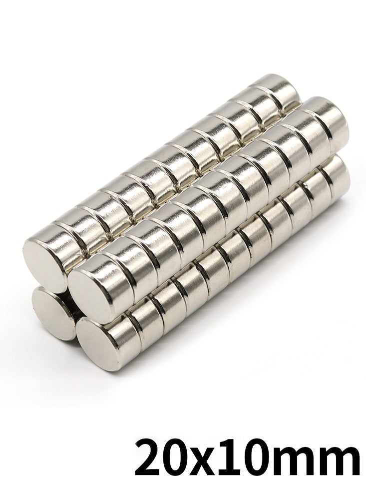 4Pcs 20mm x 10mm N35 NdFeB Round Magnet Super Powerful Neodymium Magnets  Strong Permanent Magnetic Imanes Disc 0.79x0.39inch - Image 1