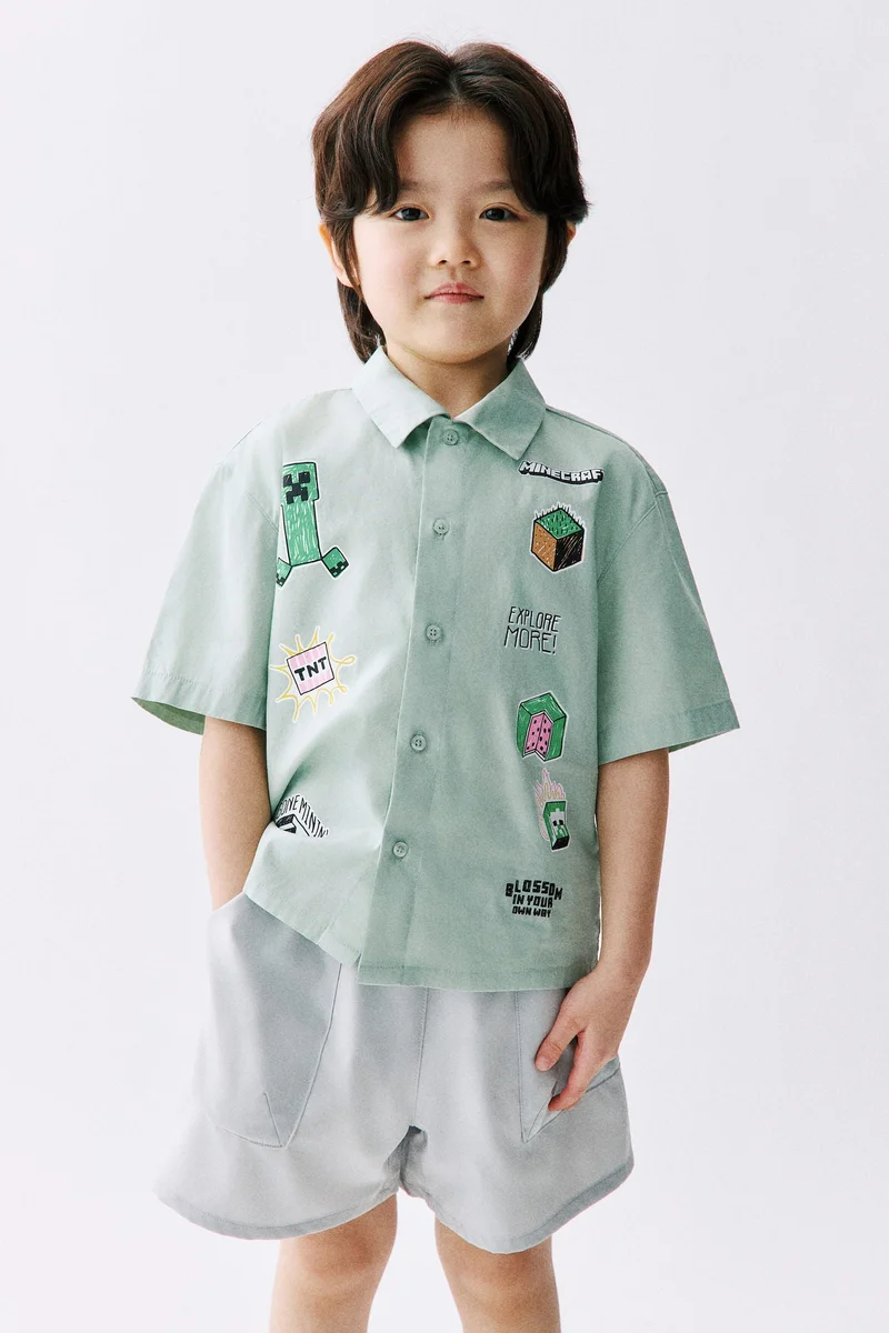 H&M Printed cotton shirt