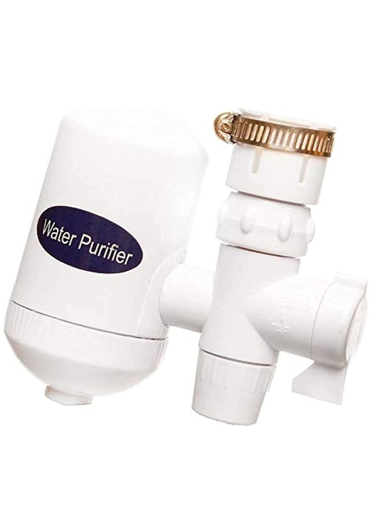 Faucet Water Purifier with Ceramic Cartridge, Hi-Tech Ceramic Filter for Water Purification, Kitchen & Bathroom Faucet Filter, Multi-Colored & White Tap Water Purifier, Plastic Faucet Filter, Tap Water Filter - Image 1