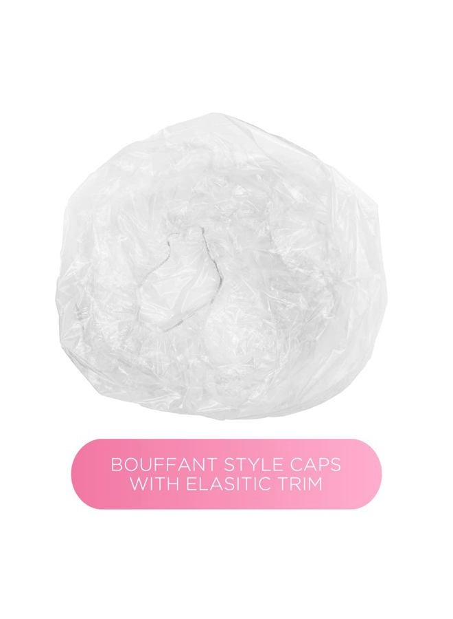 Adama أغطية معالجة الاستحمام القابلة للاستخدام مرة واحدة، حجم XX-كبير للمعالجة، والتكييف، والاستحمام للشعر الكثيف، تحمي تسريحات الشعر الطويلة، 10 أغطية قابلة للاستخدام مرة واحدة، شفافة - Image 5