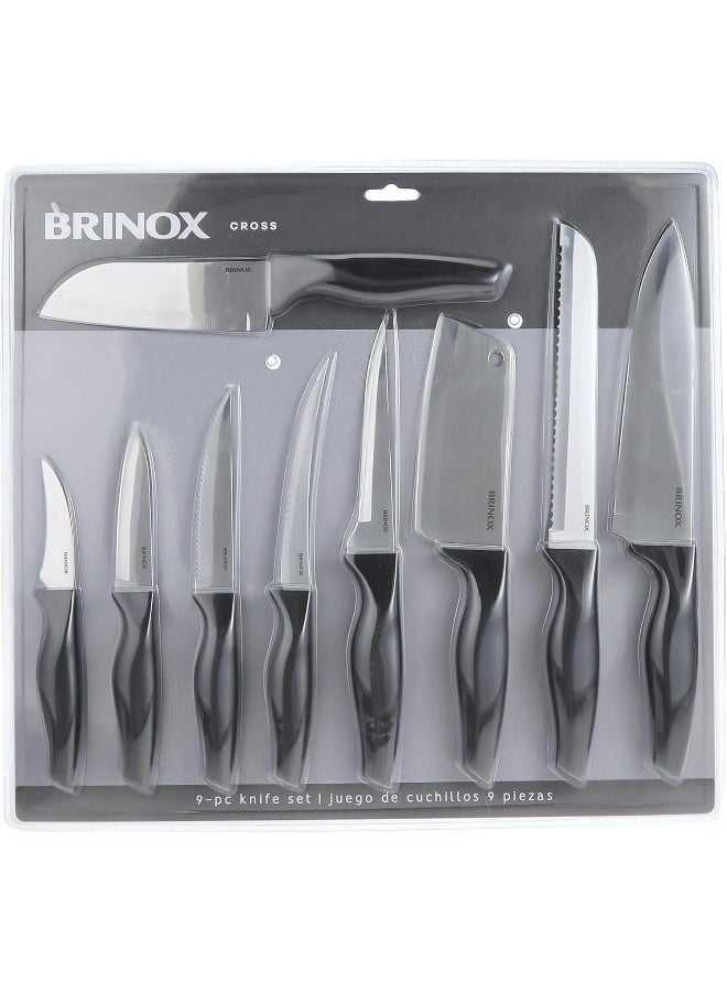 BRINOX طقم سكاكين برينوك كروس من الفولاذ المقاوم للصدأ 9 قطع (2556/517) - Image 1
