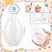Restroma 24 Pack 45 Inch Big Clear Easter Eggs Bulk Empty Transparent Easter Eggs Large Fillable Easter Egg for Easter Hunt Game Party Decor - Image 4