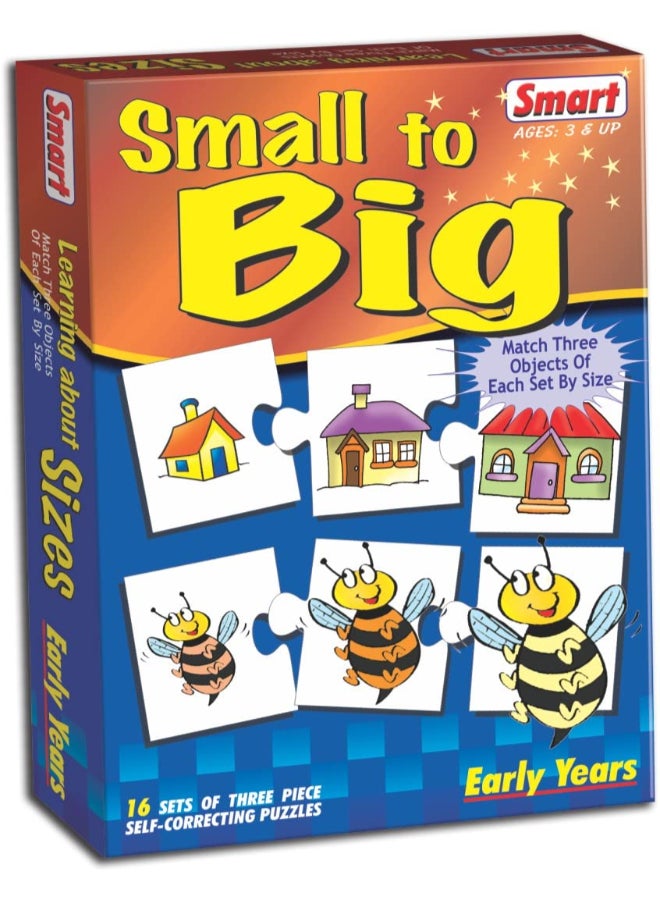 Creative's Creative’s Smart Small to Big Jigsaw Puzzles Educational Games - Montessori Learning Game, Size Recognition & Sorting Skills, Educational Toys Gift for Boys & Girls Ages 4 & Up - Image 1
