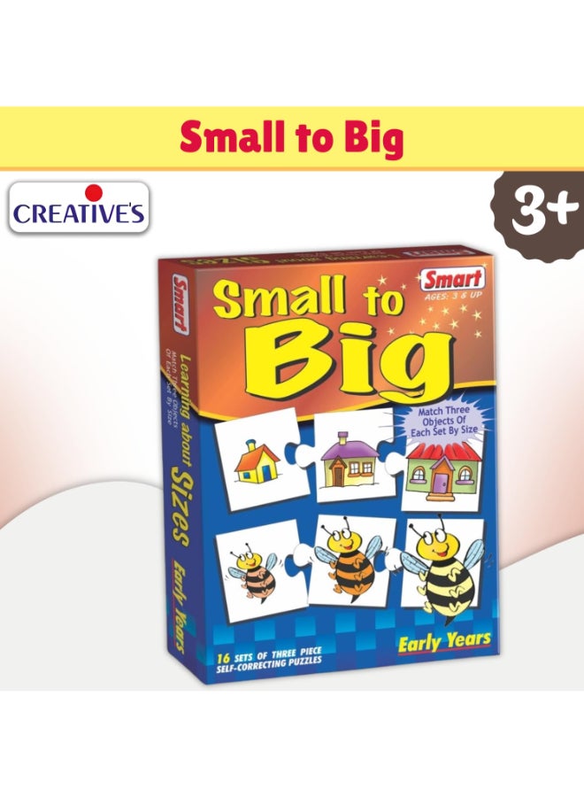 Creative's Creative’s Smart Small to Big Jigsaw Puzzles Educational Games - Montessori Learning Game, Size Recognition & Sorting Skills, Educational Toys Gift for Boys & Girls Ages 4 & Up - Image 2