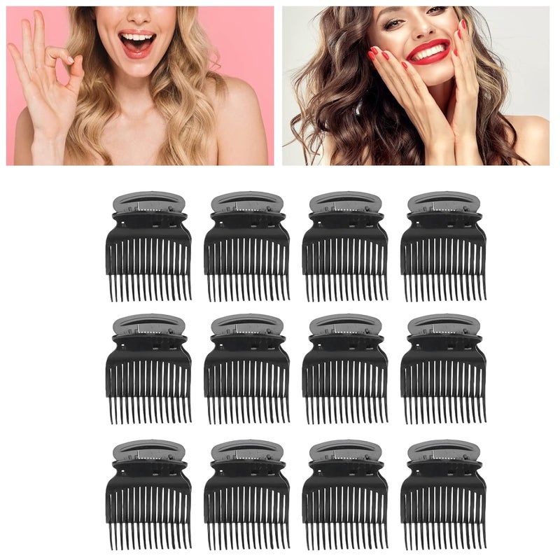 klarako Hot Roller Clips,12pcs Hot Roller Clips for Hair Curler Claw Clip Replacement Hair Section Styling,Jumbo Hair Rollers holding Women Girls Hair Section Styling - Image 2