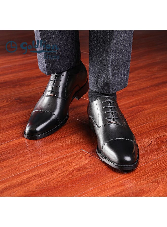 Goldlion Men's Formal Business Oxford Shoes G563230733aaa Black Size 42 - Image 2