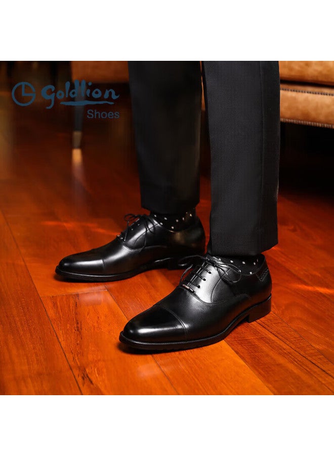 Goldlion Men's Formal Business Oxford Shoes G563230733aaa Black Size 42 - Image 3