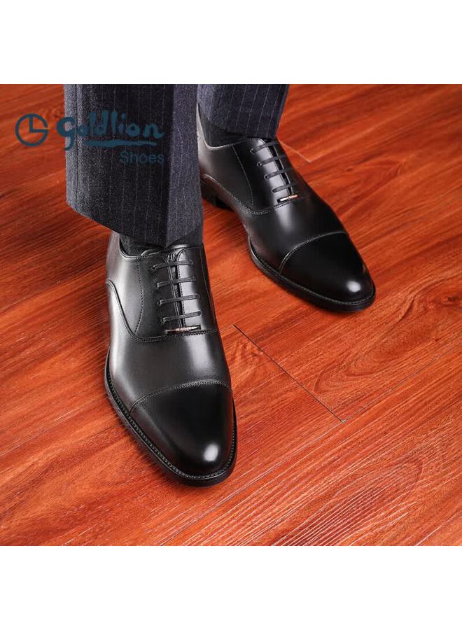 Goldlion Men's Formal Business Oxford Shoes G563230733aaa Black Size 42 - Image 4