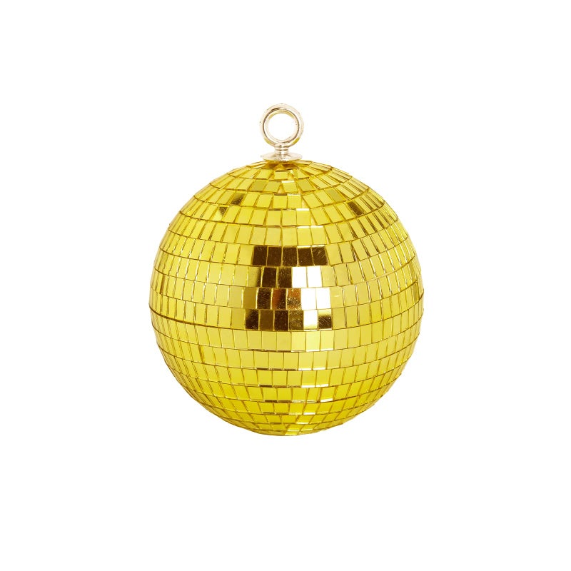 Mirror Disco Ball Decor 6 inch Stage Mirror Balls Gold Disco Ball Ornaments Reflective Party Decorations with Hanging Ring for Birthday Christmas Wedding Home Room Decor 6inch Gold