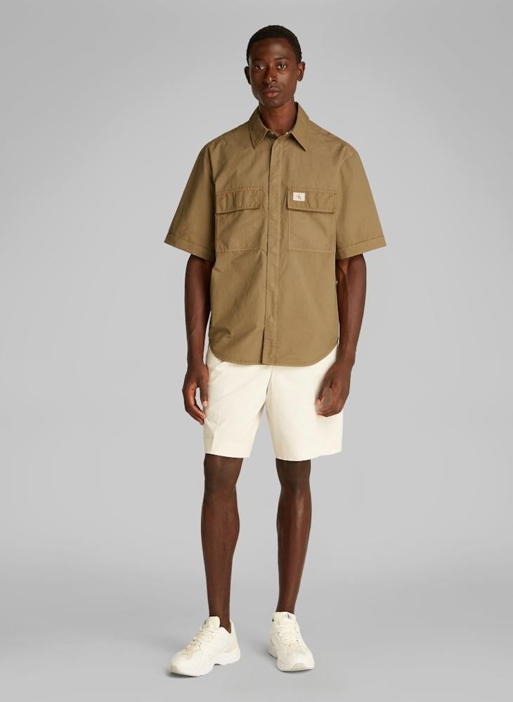 Calvin Klein Jeans Garment Dye Cotton Short Sleeve Shirt  - Image 4