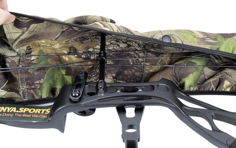 Sunya Neoprene Compound Bow Sling, Silent Hunting or Fast Movement 2 Carrying Modes Switchable. Removable & Adjustable Shoulder Strap. Camouflage Fabric. - Image 5