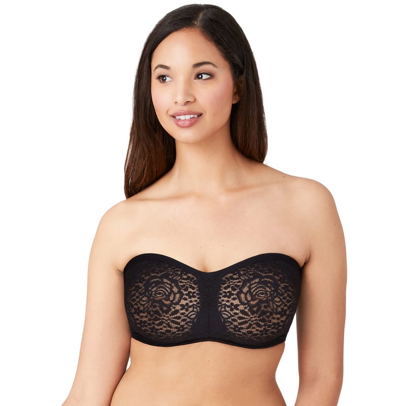 Wacoal Women's Halo Strapless Bra, Black, 34DD - Image 3