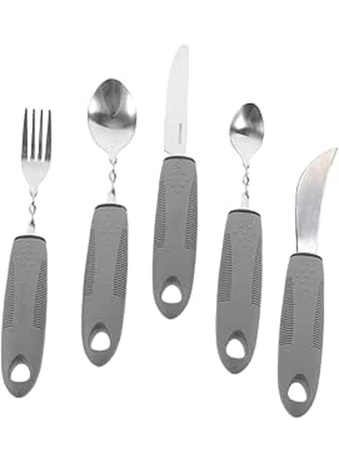 Beaupretty Adaptive Eating Utensils For Elderly Easy Clean Ergonomic Comfort Grip Self Feeding Aid - Image 1