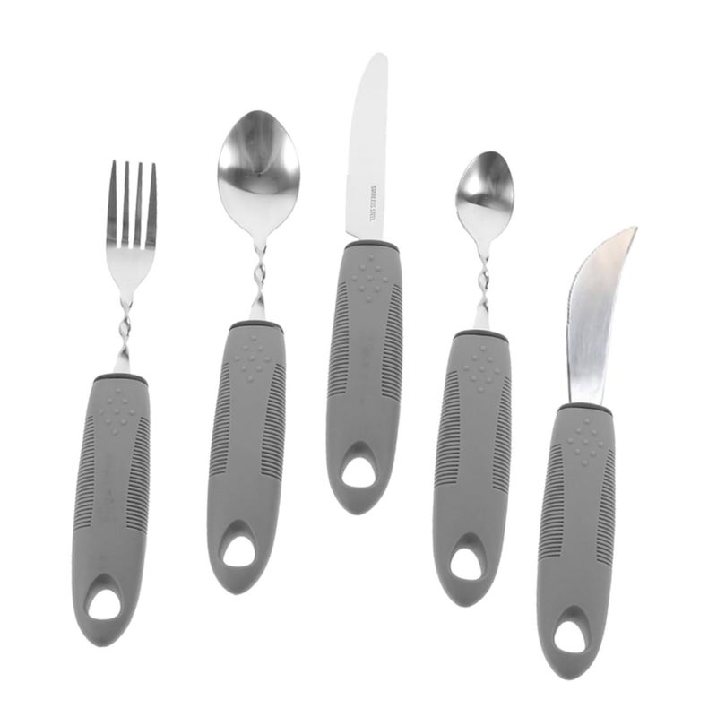 Beaupretty Adaptive Eating Utensils For Elderly Easy Clean Ergonomic Comfort Grip Self Feeding Aid - Image 2