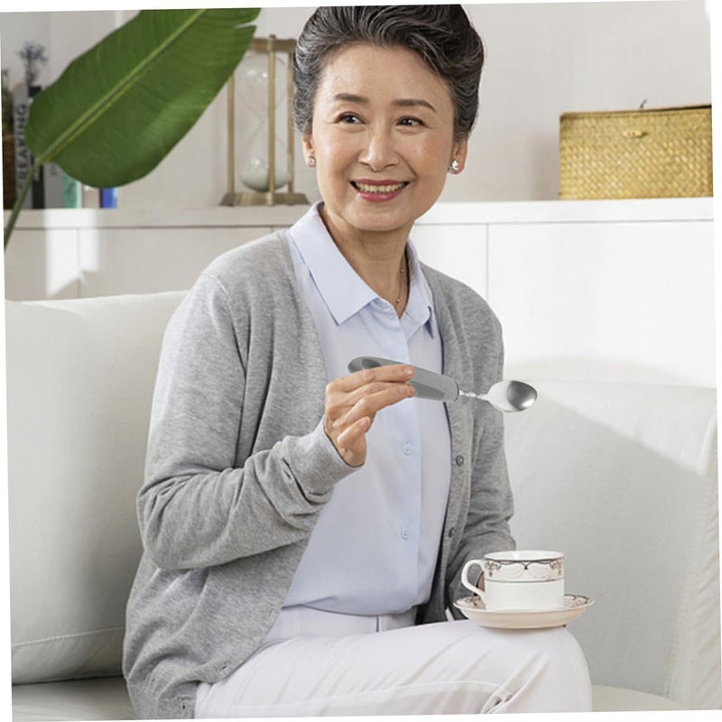 Beaupretty Adaptive Eating Utensils For Elderly Easy Clean Ergonomic Comfort Grip Self Feeding Aid - Image 5