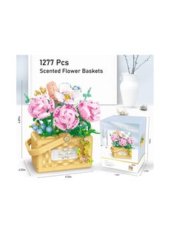 Y&D Flower Bouquet Building Kit Bonsai Rose Basket, Block Set for 6+ Kids, Gift Children, Friends, Families  - Image 3