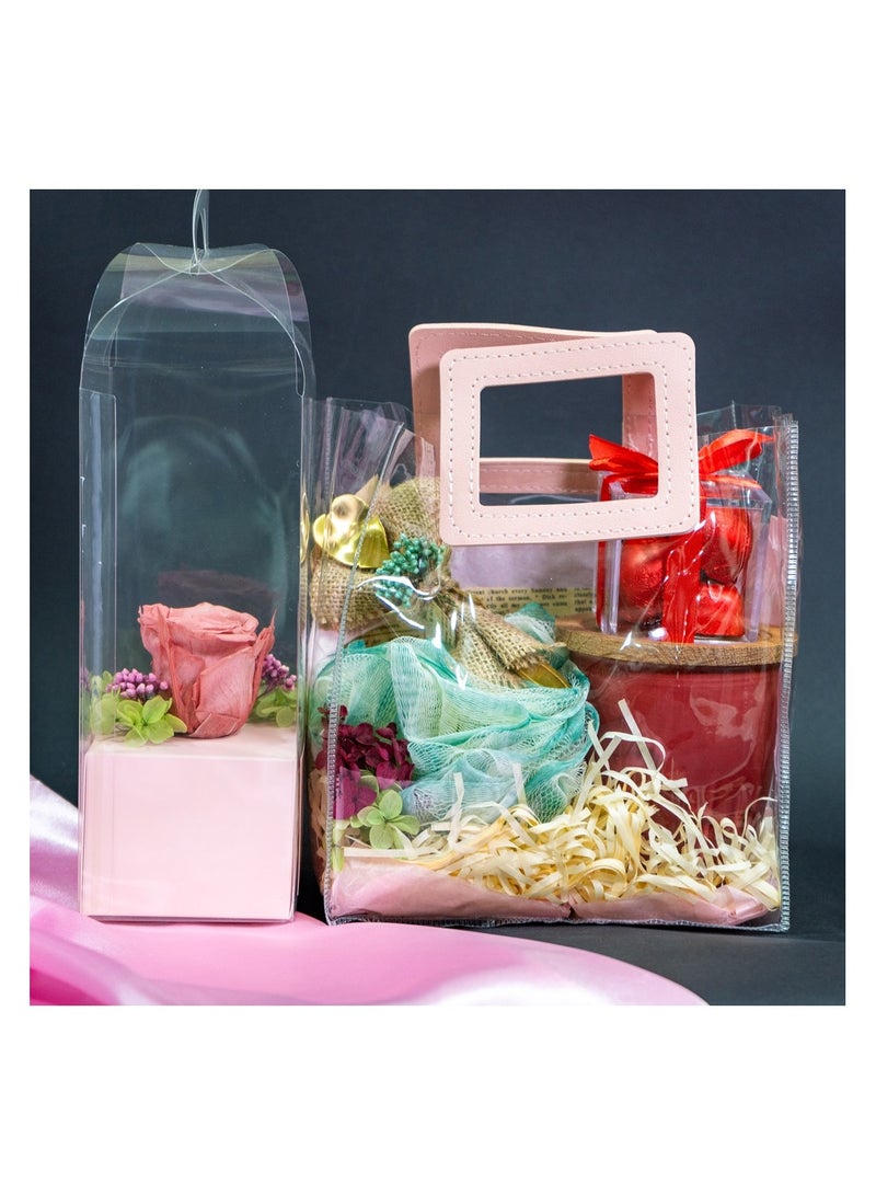 Sofia Nature Infinity Rose with Transparent Gift Bag - Image 2