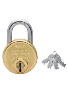 AUTHENTIC AK BEBLY Industries Confidence Brass 68 MM Padlock with 4 Keys  - Image 1