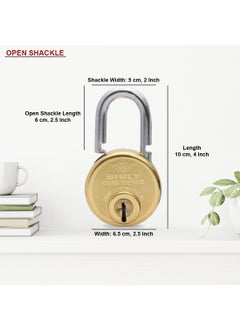 AUTHENTIC AK BEBLY Industries Confidence Brass 68 MM Padlock with 4 Keys  - Image 3
