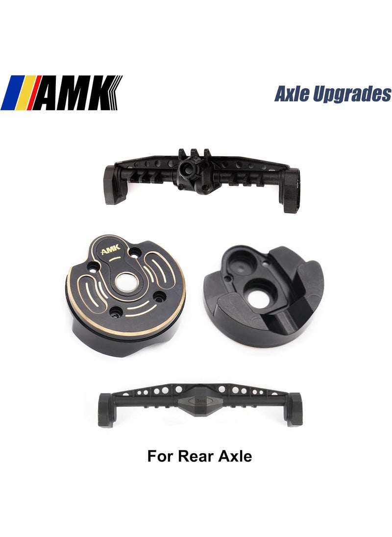 AMK - AMK SCX10 III Brass Kit 11lb 19 Capra Steering Knuckle Front Caps Rear Portal Axle Housing for 110 RC Crawler Axial SCX10 Upgrades AR45P UTB10 Vanquish F9 CP44 - Image 1