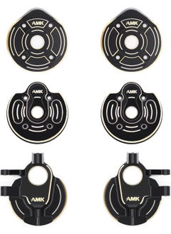 AMK SCX10 III Brass Kit 11lb 19 Capra Steering Knuckle Front Caps Rear Portal Axle Housing for 110 RC Crawler Axial SCX10 Upgrades AR45P UTB10 Vanquish F9 CP44