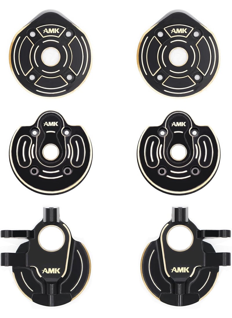 AMK - AMK SCX10 III Brass Kit 11lb 19 Capra Steering Knuckle Front Caps Rear Portal Axle Housing for 110 RC Crawler Axial SCX10 Upgrades AR45P UTB10 Vanquish F9 CP44 - Image 1