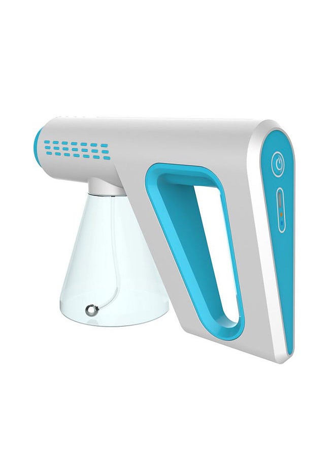 Generic - Nano Atomizer Sprayer Wireless Blue Light Handheld Rechargeable Disinfectant Fogger Machine 300ml/11oz Capacity 2 Levels Adjustment Sanitizing Fogger Sprayer Nano Spray Machine Humidifier - Image 1