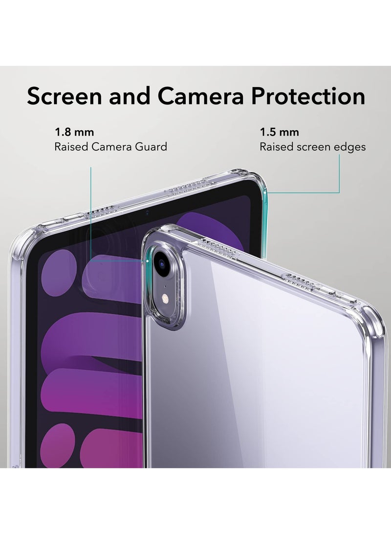 Green Tiger iPad Mini 6 Case with Boost Stand, iPad Mini 6 Case 2021 8.3 Inch 3 Stand Modes, Thin and Lightweight, Yellow-Resistant, iPad Mini Case, Transparent - Image 5