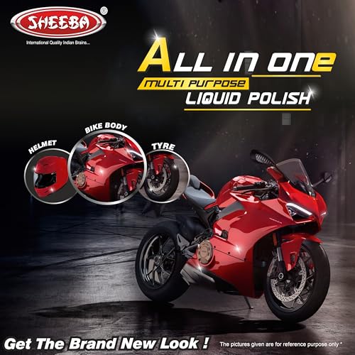 SHEEBA All in One Multipurpose Liquid Polish for Car, Motorbike, Scooter, Household, Office Care | High Gloss | Easy Application | For Interior & Exterior Surfaces -2500mL with Applicator Pad. - Image 3