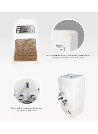 SQ669 Smart Wall Plug-in Quran Speaker, App & Remote Control, Bluetooth Connectivity, 16 Reciters & 18 Translations, White - view 4
