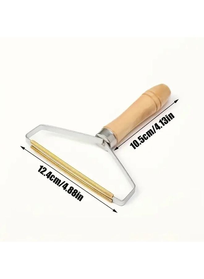 Wooden Manual Hair Remover Portable Pet Shaver for Sweaters Fleece Jackets Sofas - Image 3