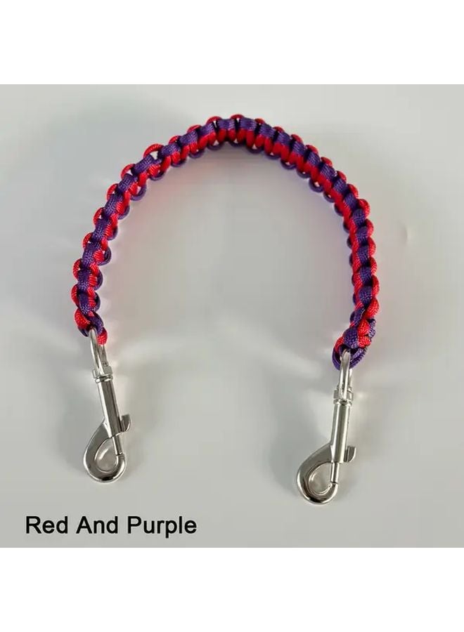 حزام توازن ركوب الخيل الأحمر والبنفسجي قبضة غير زلة آلية قفل آمنة - Image 1