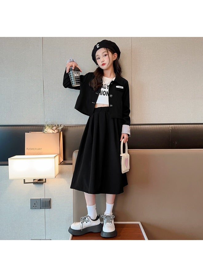 Shougu Girls' Fashionable Small Suit Set - Image 1