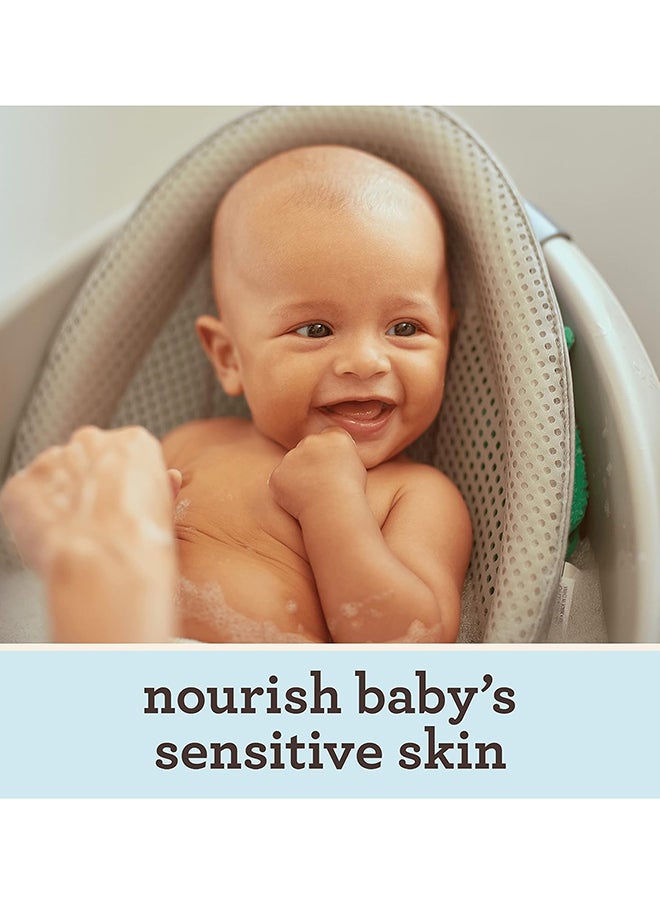 Aveeno Baby - Aveeno Baby Daily Moisture Gentle Bath Wash & Shampoo with Natural Oat Extract, Hypoallergenic, Tear-Free & Paraben-Free Formula For Sensitive Hair & Skin, Lightly Scented, 33 fl. Oz - Image 1