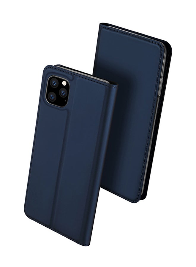 Protective Flip Case Cover With Card Slot For Apple iPhone 11 Pro Blue - Image 2