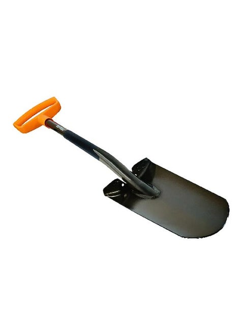 Rust-Resistant Digging Shovel with Polypropylene D-Handle Black and Orange 8.25 x 46.25inch